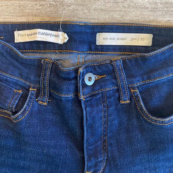 Pilcro and the Letterpress by Anthropologie Mid Rise Skinny Jeans Size 27 - Picture 3 of 6